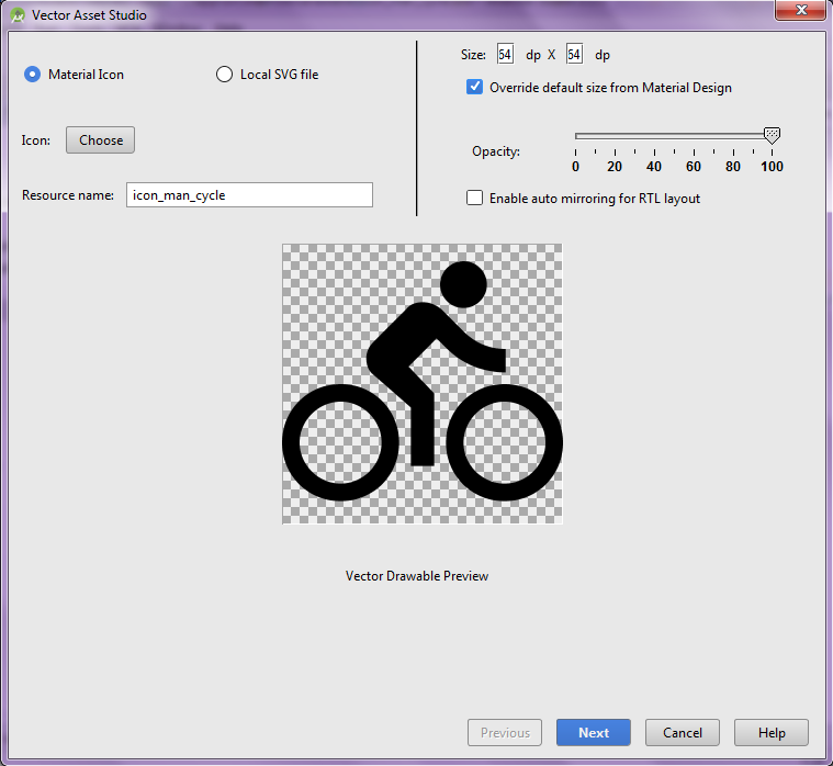 Vector Drawable Preview